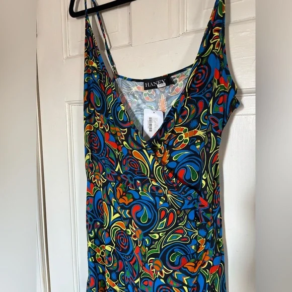 Haney Olivia Faux Wrap Midi Dress - Picture 8 of 12